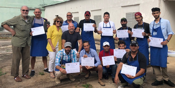 Consegna dipolomi corso carpintería Remedios